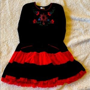 Hanna Andersson velour tutu twirl dress size 110